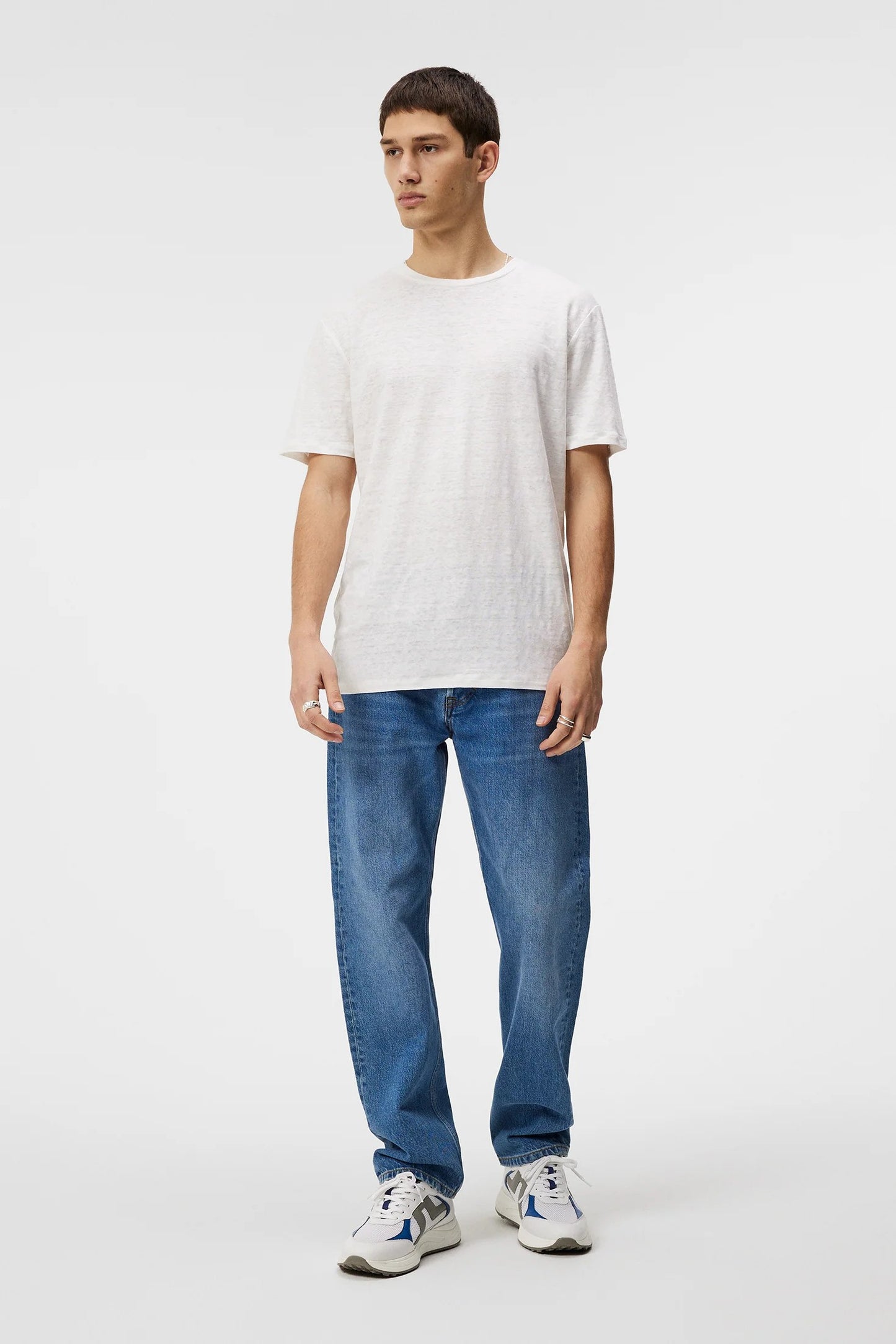 J.Lindeberg - T-shirt en lin ''Coma'' - Blanc