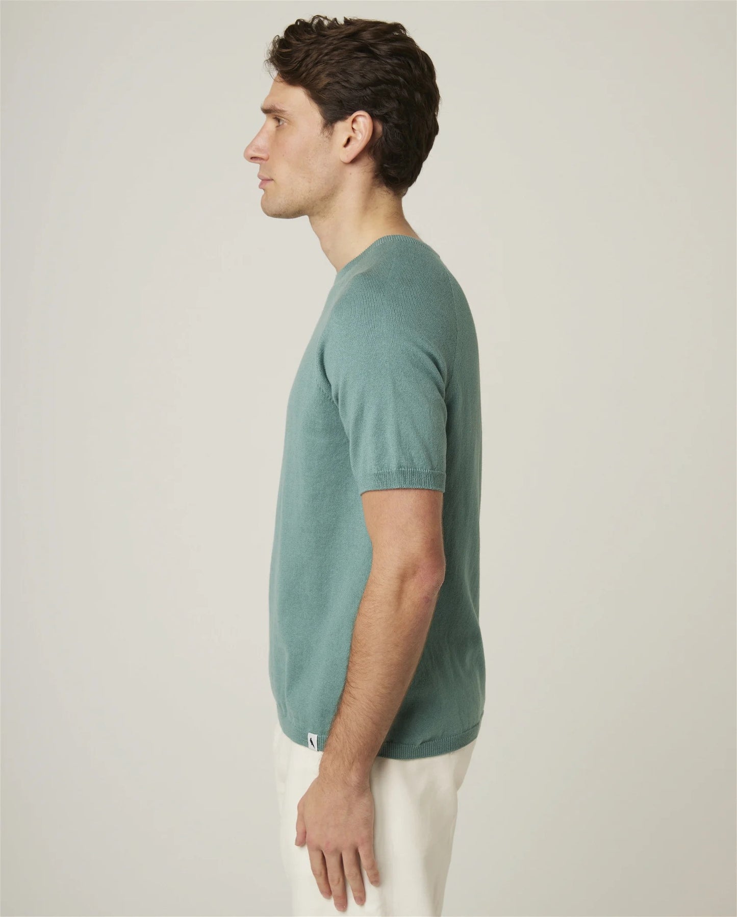 Peregrine | Le T-shirt en maille de coton - couleur Lovat