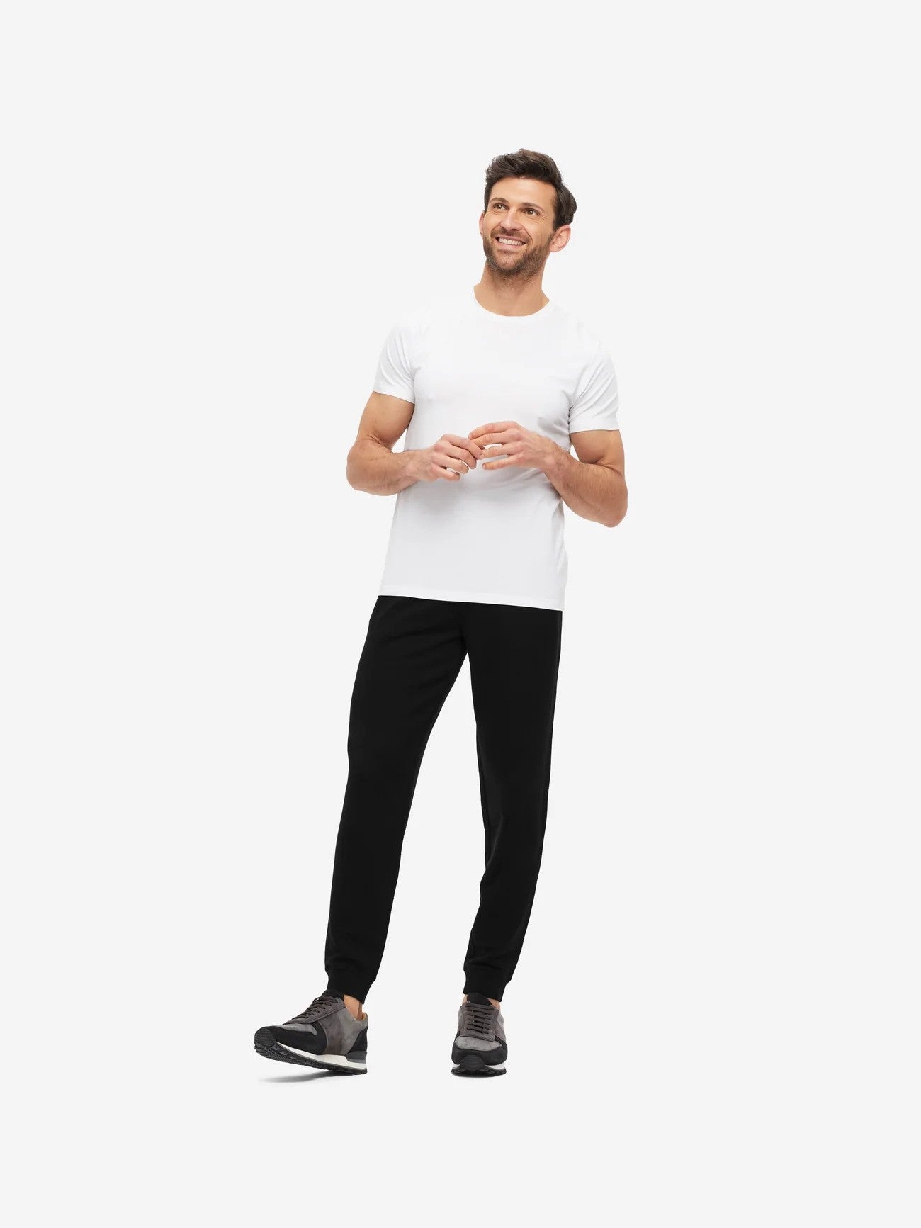 Derek Rose | Le pantalon jogging ''QUINN'' en coton modal  - Noir
