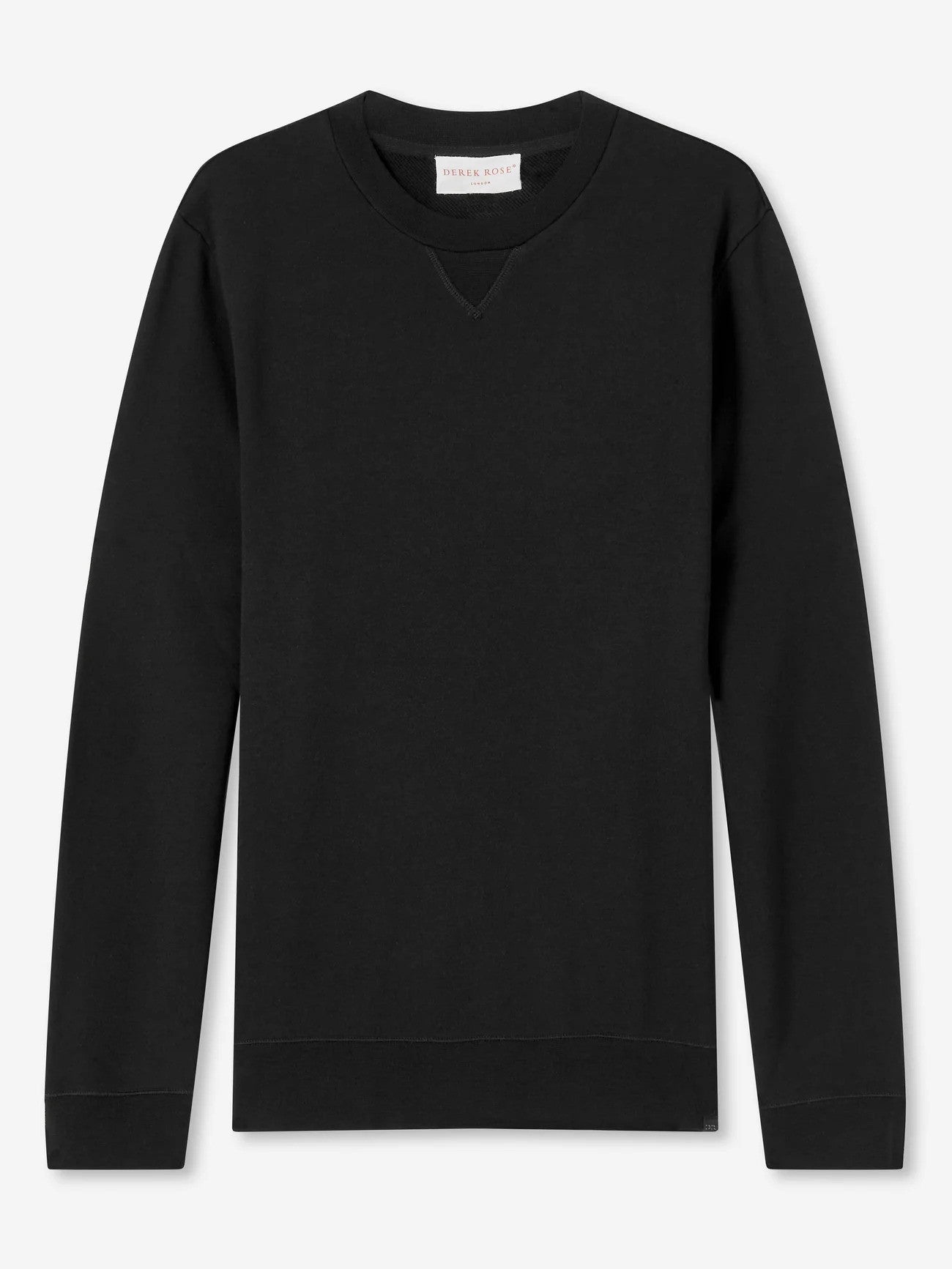 Derek Rose | Le sweat-shirt ''QUINN'' en coton modal   - Noir