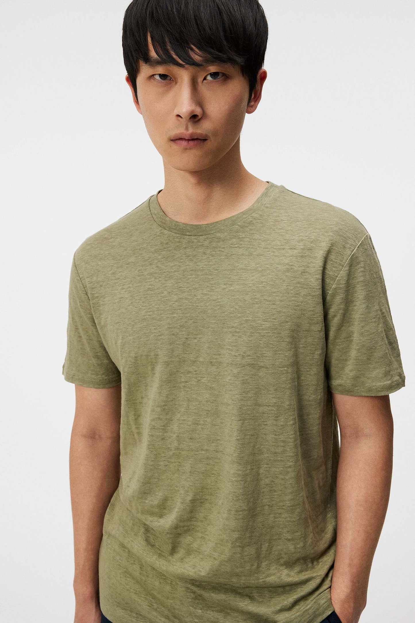 J.Lindeberg | T-shirt en lin ''Coma'' - Vert