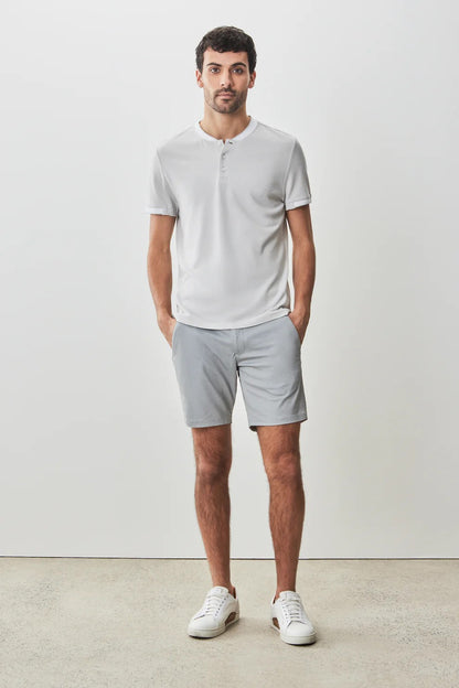 Robert Barakett | le T-shirt Henley à col baseball ''Tessio'' - Gris clair