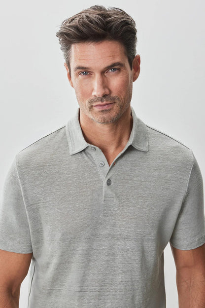 Robert Barakett | Polo en lin ''Boyce'' - Pastel Olive