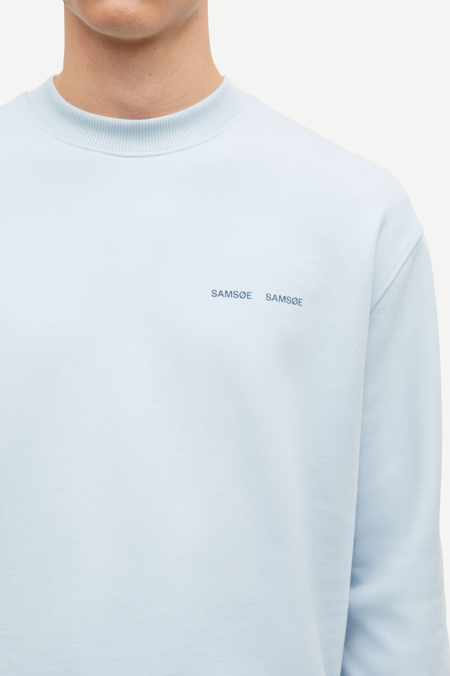 SAMSØE SAMSØE | Le sweat à col rond ''Norsbro'' - Bleu ciel