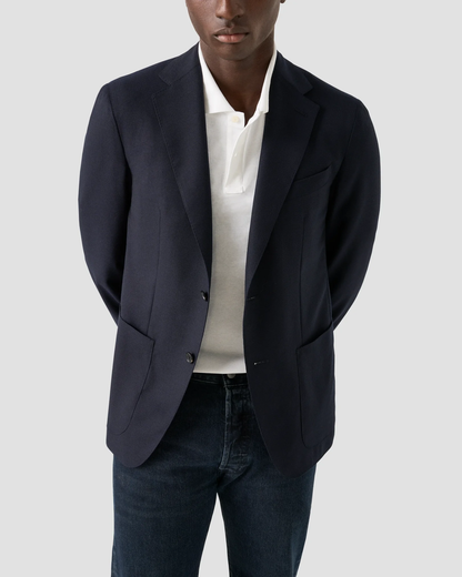 Eton | Polo en coton Supima Interlock - Blanc