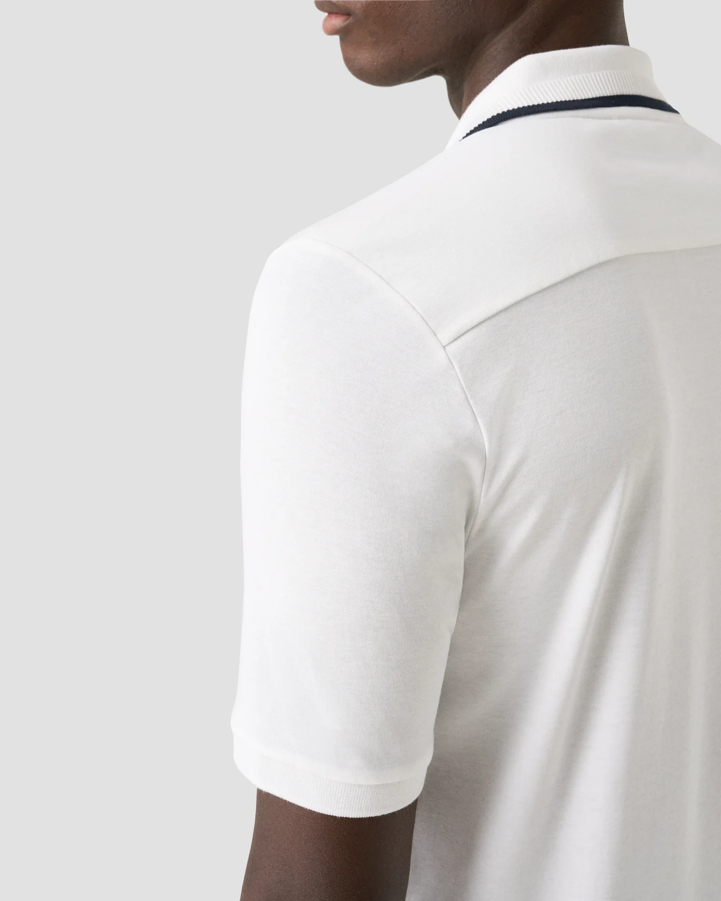 Eton | Polo en coton Supima Interlock - Blanc