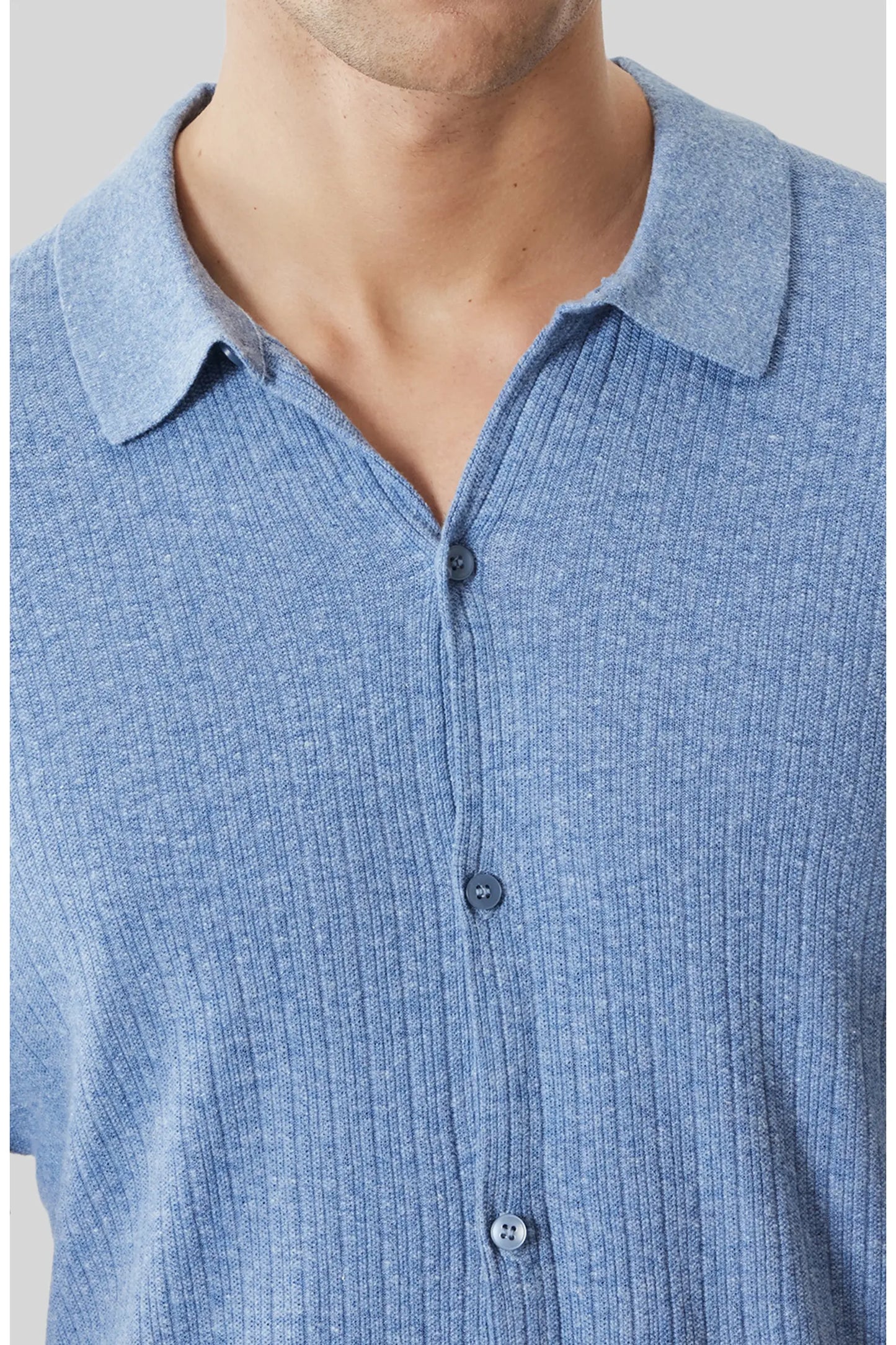 Robert Barakett | Chemise à manches courtes "Kestrel" - Bleu