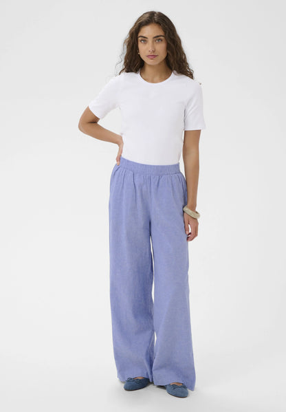 CULTURE | Pantalon en lin Arletty - Bleu poudre