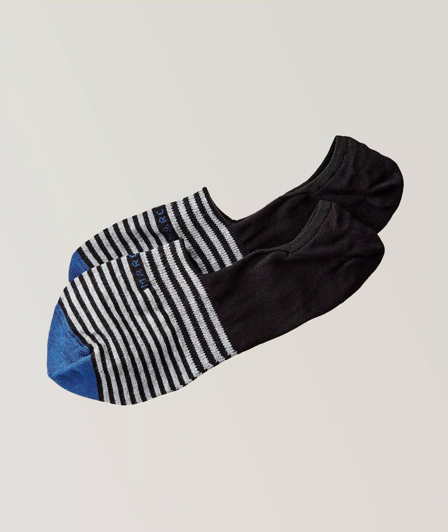 Marcoliani | Chaussettes courtes Invisible Touch motifs à pois  - Rayure noir