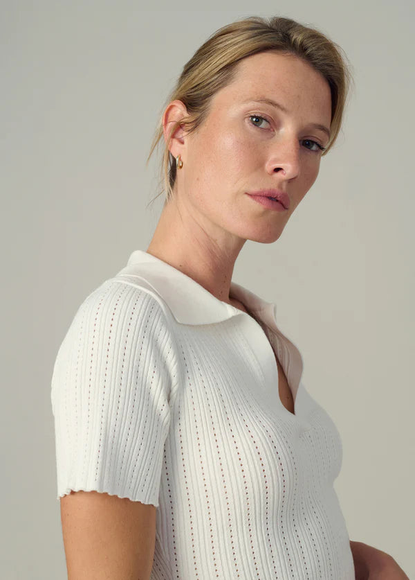 JOE'S | Tricot Pointelle 'Jess' | Blanc