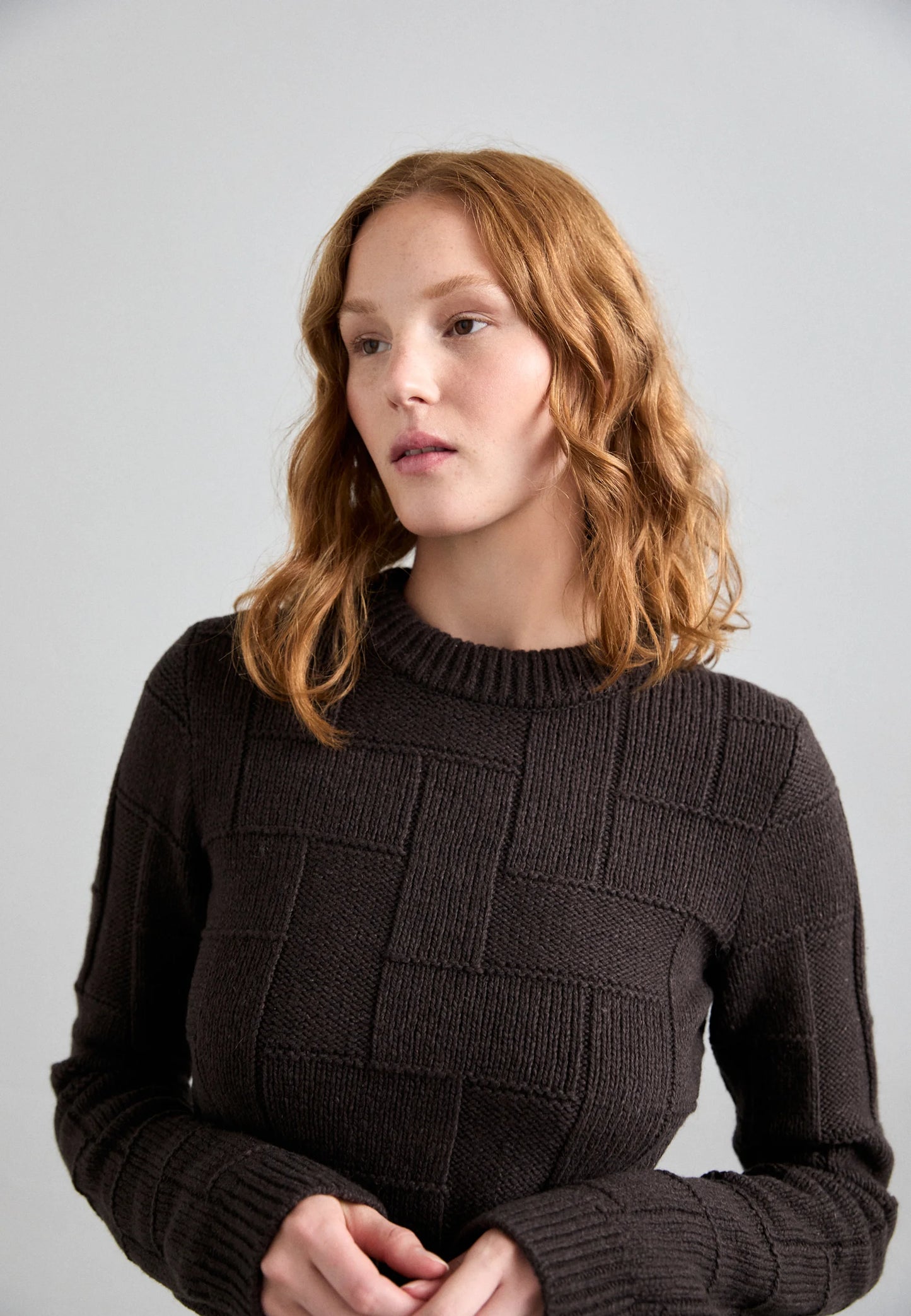 Tiger of Sweden | Pull En Coton-Laine ''Marie'' - Marron profond
