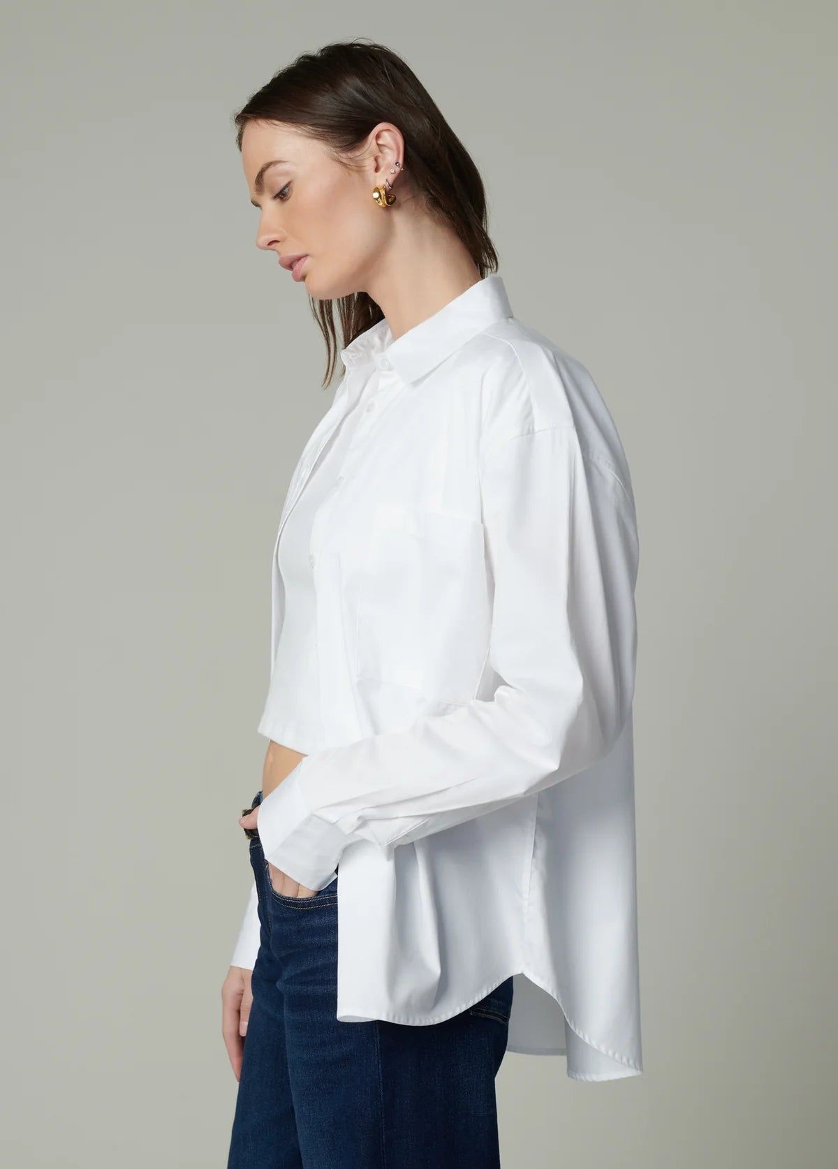 JOE'S - Chemise "The Boyfriend Button" - Blanc