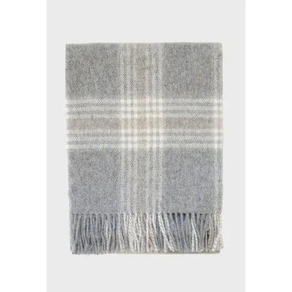 Linen Way | Couverture Stonehaven Alpaca - Gris clair