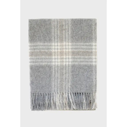 Linen Way | Couverture Stonehaven Alpaca - Gris clair