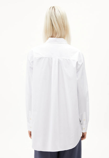 Armedangel | La blouse MAALGAA en coton biologique - Blanc