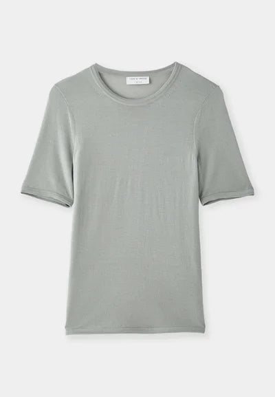 TIGER OF SWEDEN | T-shirt en laine "MAE" - Vert poudre