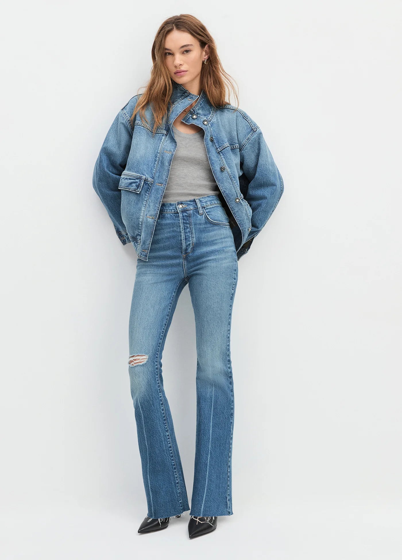 Favorite Daughter | Veste en jean  "Margot" - Bleu denim