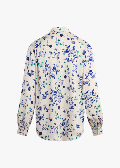 Favourite Daughter | Le haut "Lauren"- Floral bleu et ivoire