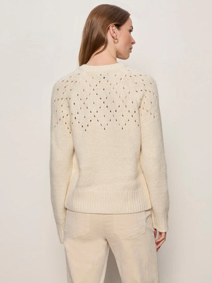 Sanctuary |  Le pull à col rond « Openwork » - Vanille