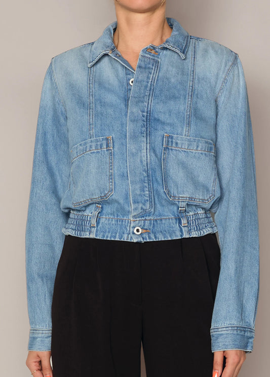 Favorite Daughter | Top en denim "JULIET" - Bleu