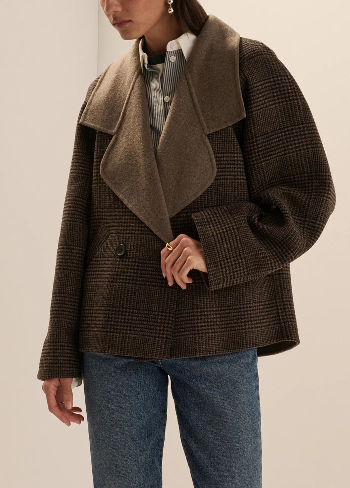 Favorite Daughter | Manteau 'Cameron' | Brun et noir
