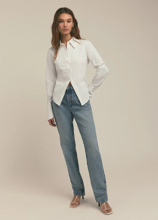 Favorite Daughter | La chemise "Don't Waist"- Blanche