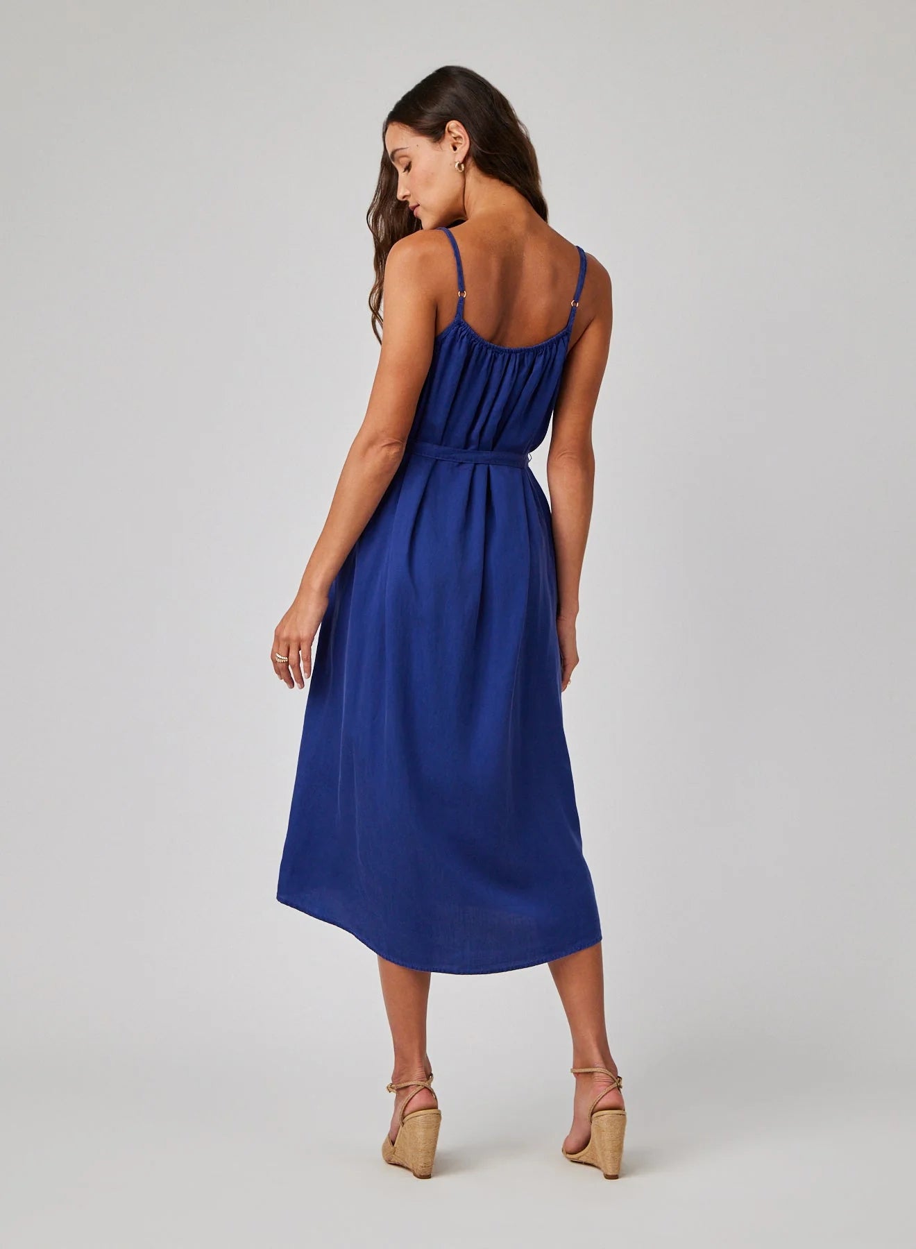 BELLA DALH | Robe longue cami fluide - Marine
