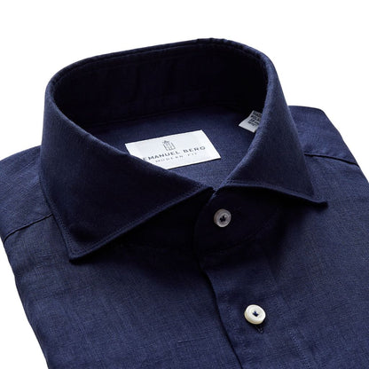 Emanuel Berg | Chemise en lin ''Havard'' - Navy