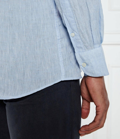 SAND Copenhagen  | Chemise en lin ''8823 State soft '' - Bleu clair