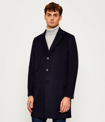 SAND Copenhagen | Manteau ''Sultan Tech'' mélange de cachemire - Marine