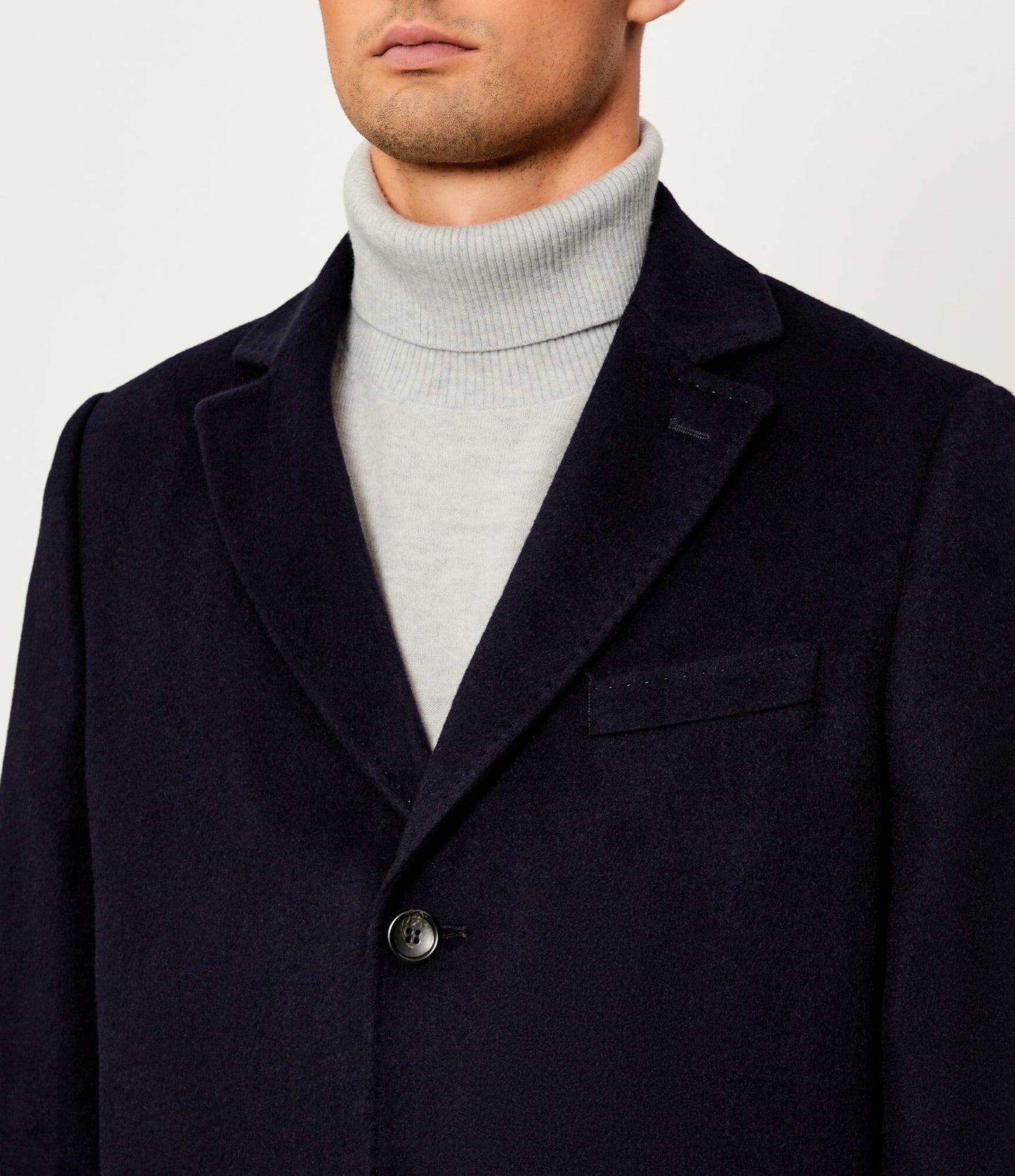 SAND Copenhagen | Manteau ''Sultan Tech'' mélange de cachemire - Marine