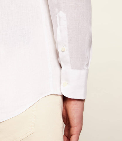 SAND Copenhagen | La chemise lin ''State Soft''  - Blanc