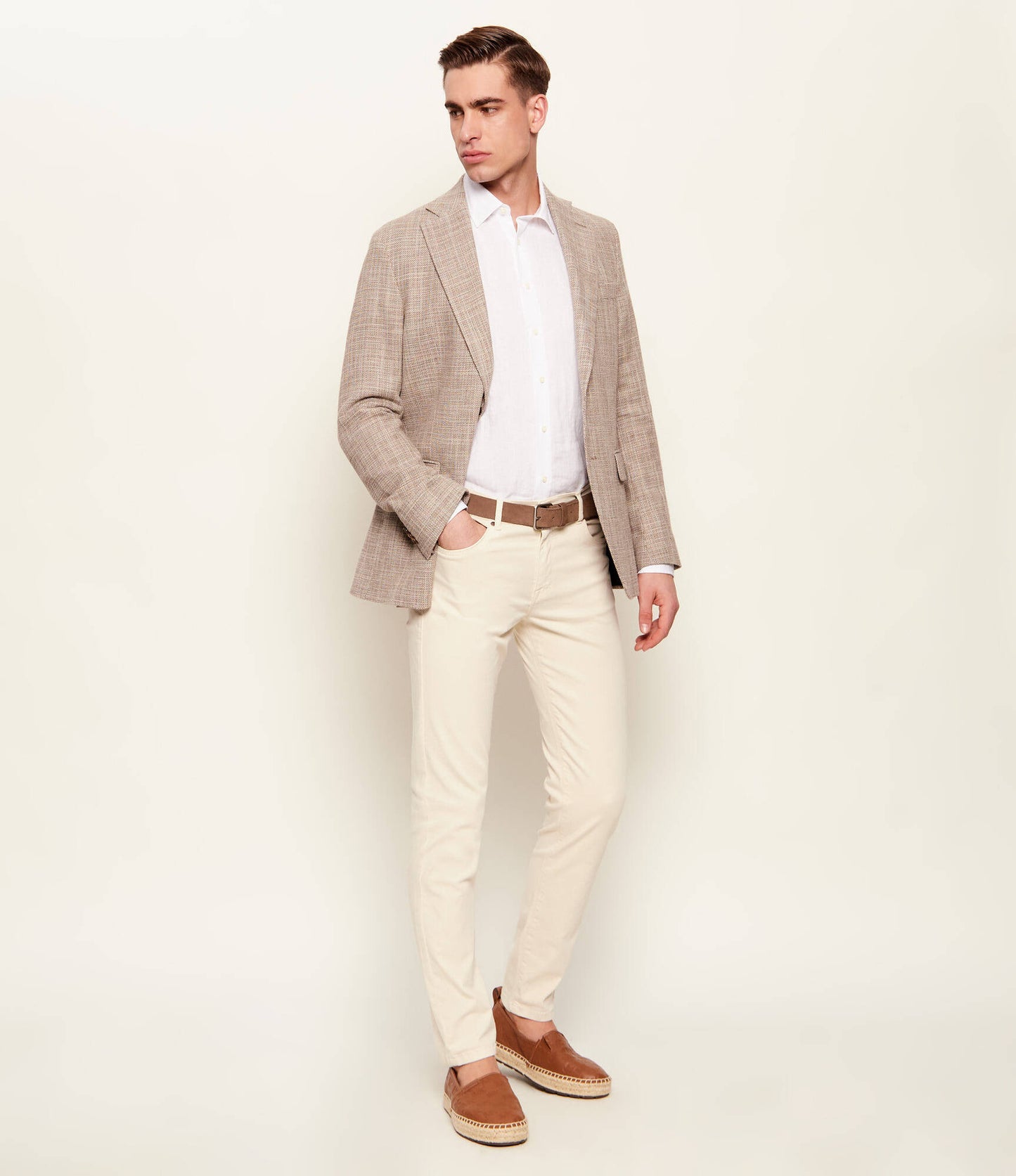 SAND Copenhagen | La chemise lin ''State Soft''  - Blanc