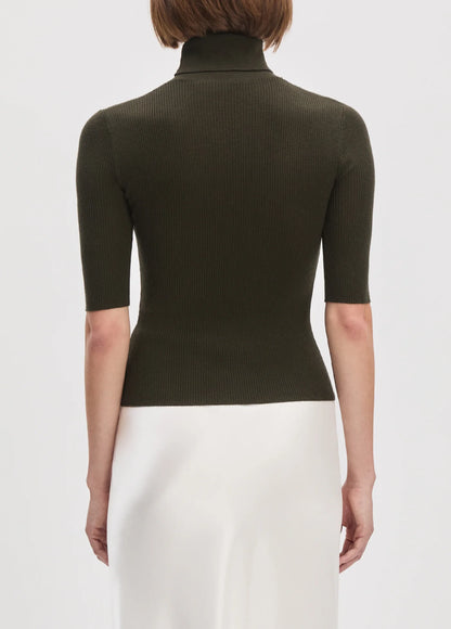 Favorite Daughter | Col roulé en laine "Amelia" - Vert forêt