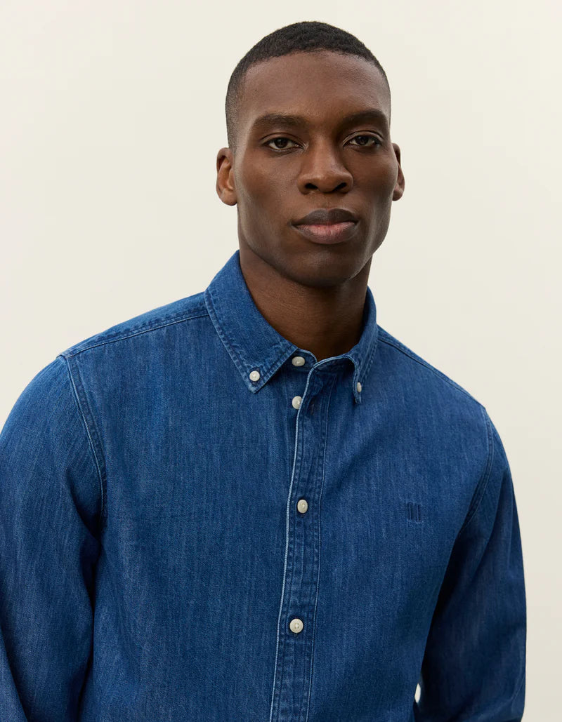 Les Deux | Chemise en denim "Konrad" - Indigo foncé