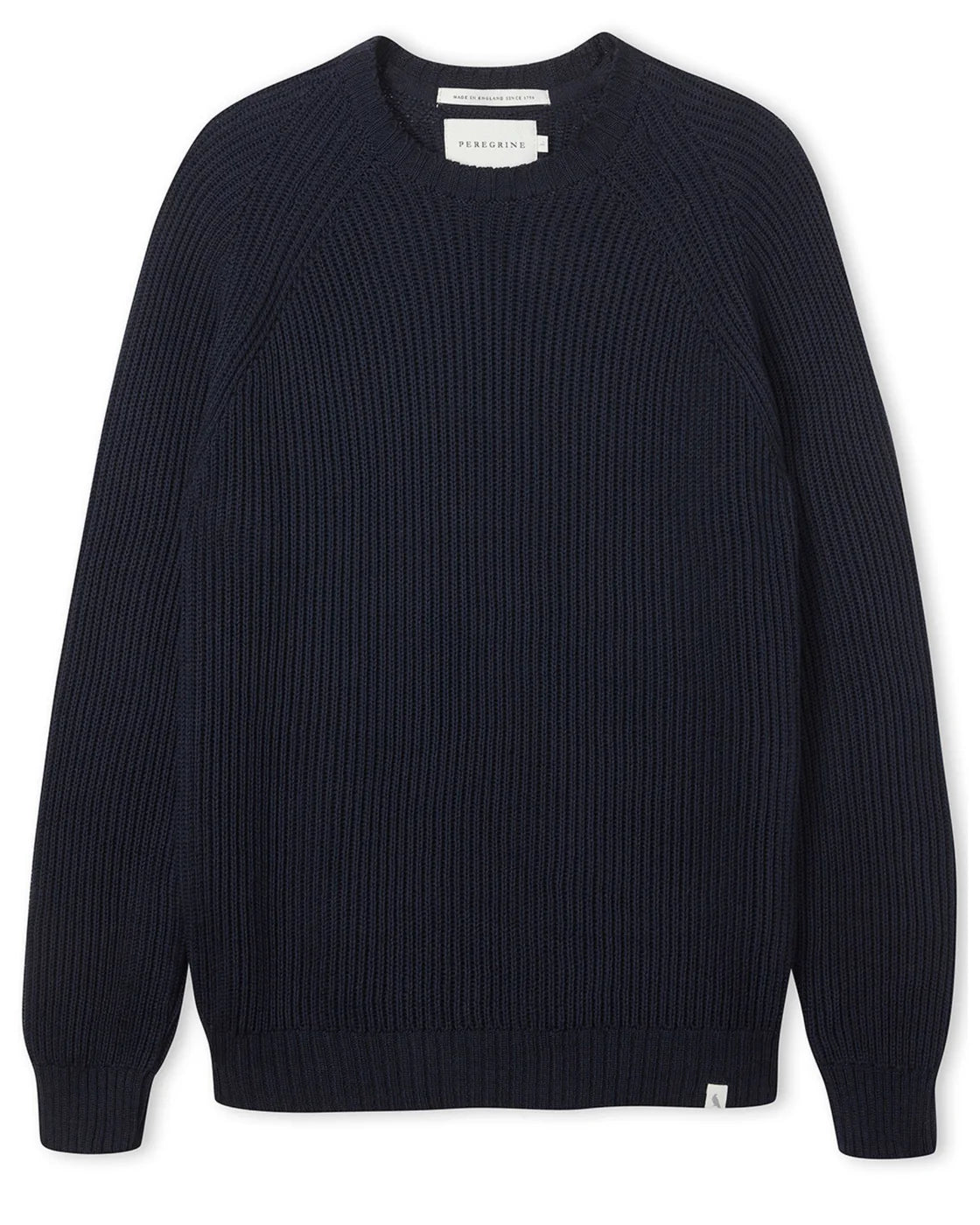 Peregrine | Pull à col rond ''Harry'' en coton - Bleu marine