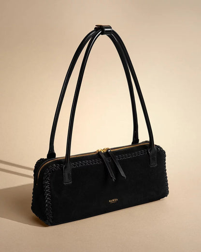 SANCIA | Sac ''Kotli'' en daim - Noir