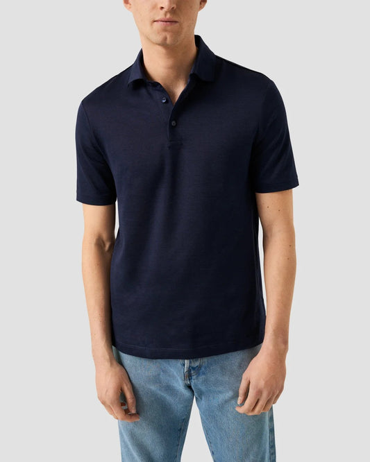 Eton | Le polo Filo di Scozia - Marine