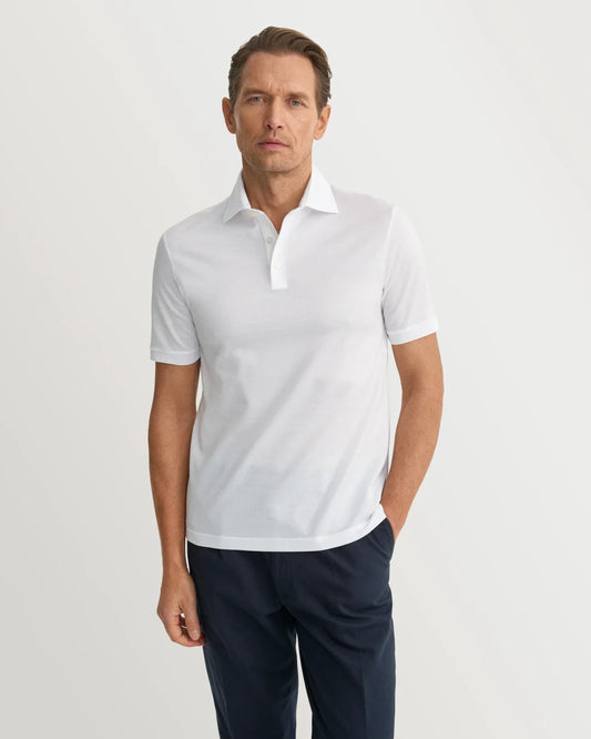 Eton | Le polo Filo di Scozia - White