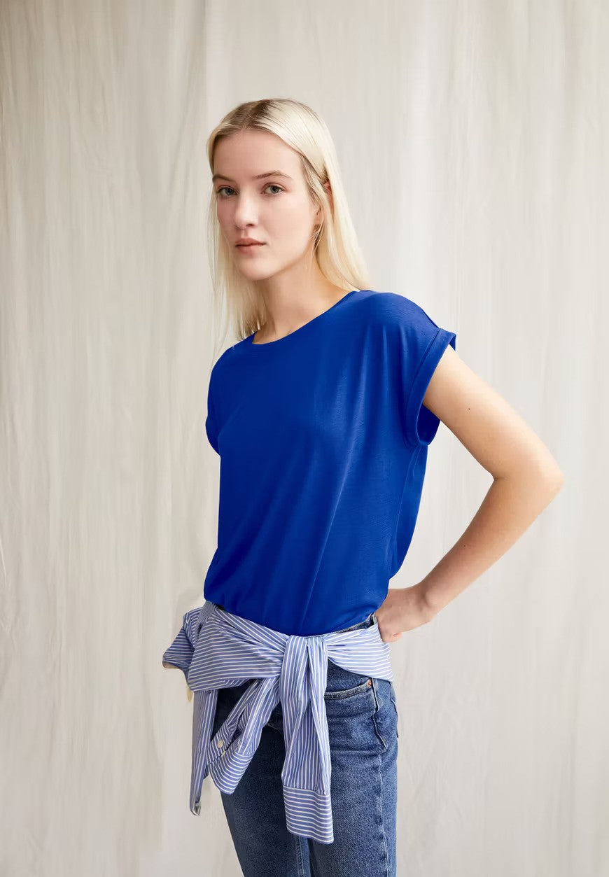 Armedangel | T-shirt "JILIAANA" - Bleu lapis