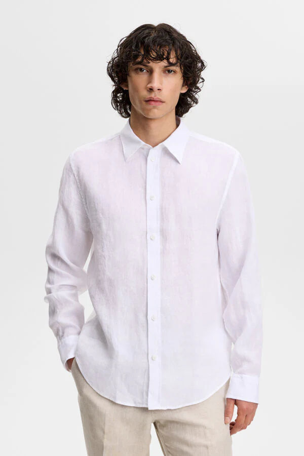 J.Lindeberg | Chemise en lin "Zachary" - Blanc