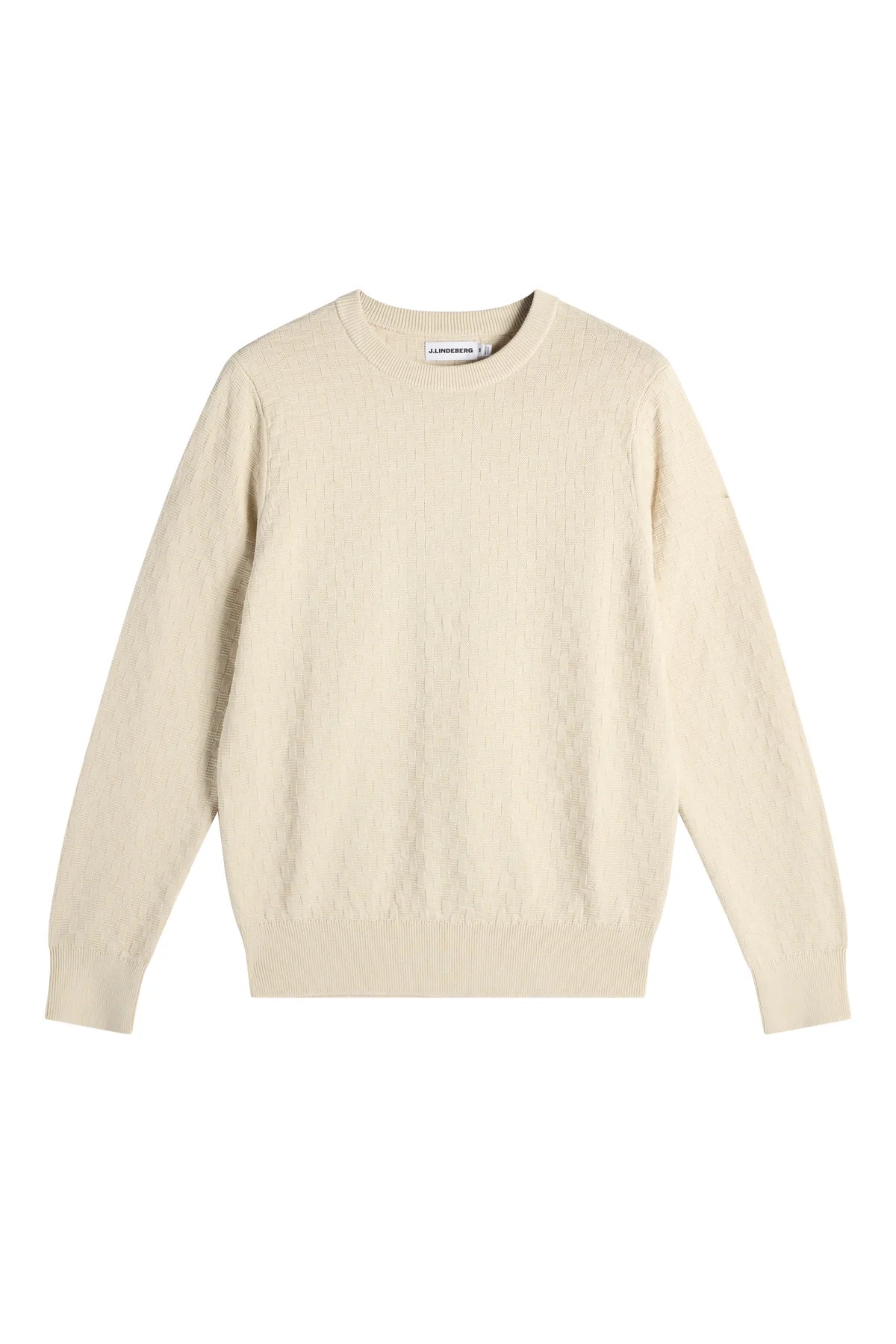 J.Lindeberg | Pull classique à col rond "Arthur" - Beige Clair