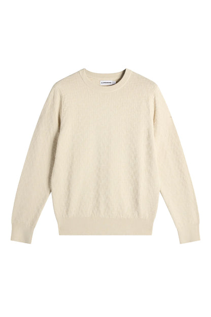 J.Lindeberg | Pull classique à col rond "Arthur" - Beige Clair