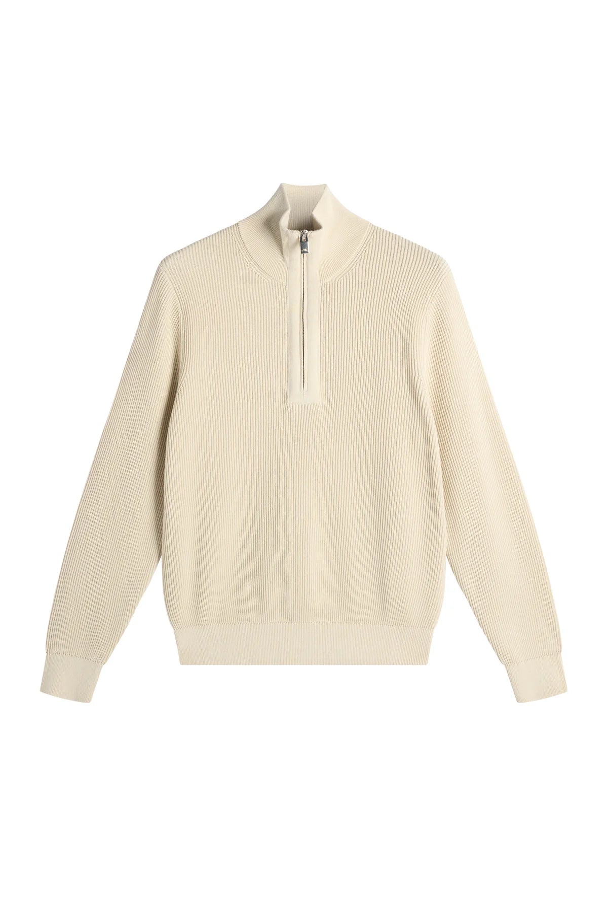 J.Lindeberg | Pull en maille à demi-fermeture éclair "Alex" - Beige Clair