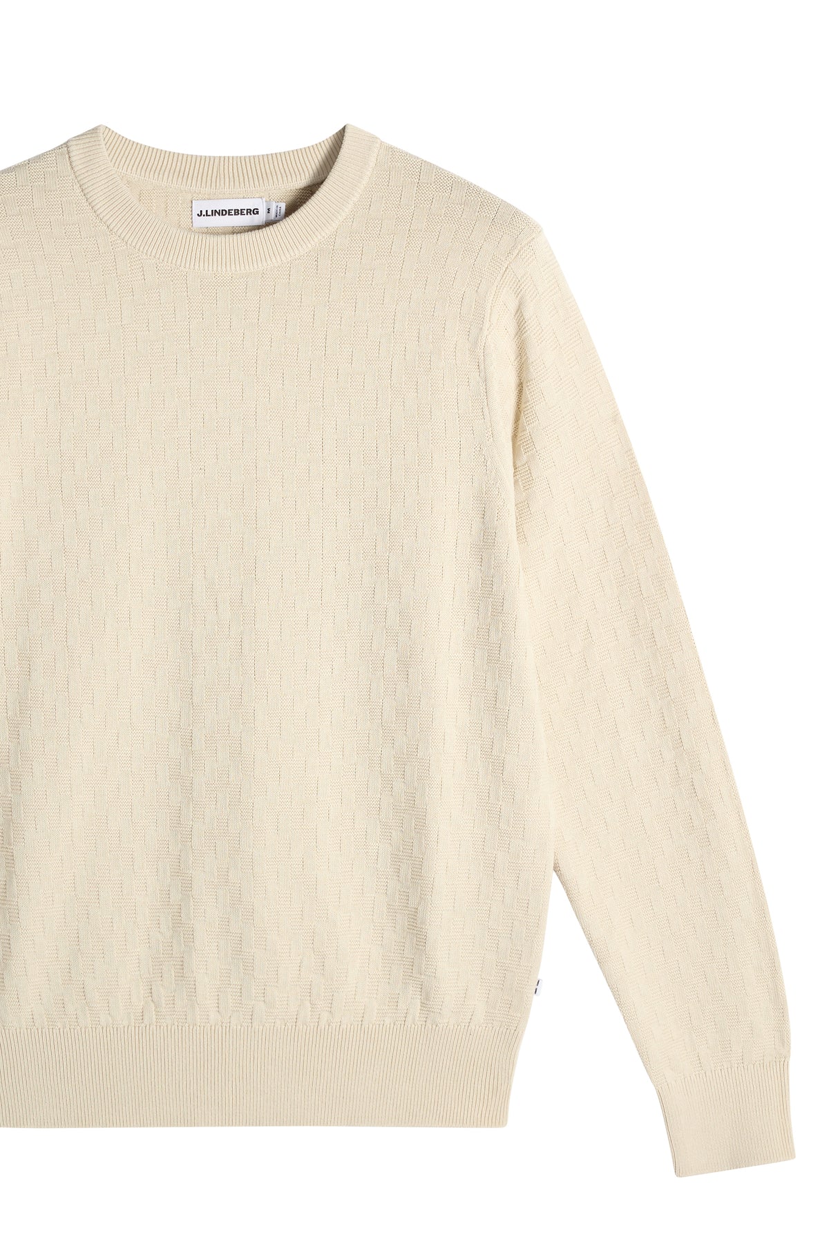 J.Lindeberg | Pull classique à col rond "Arthur" - Beige Clair