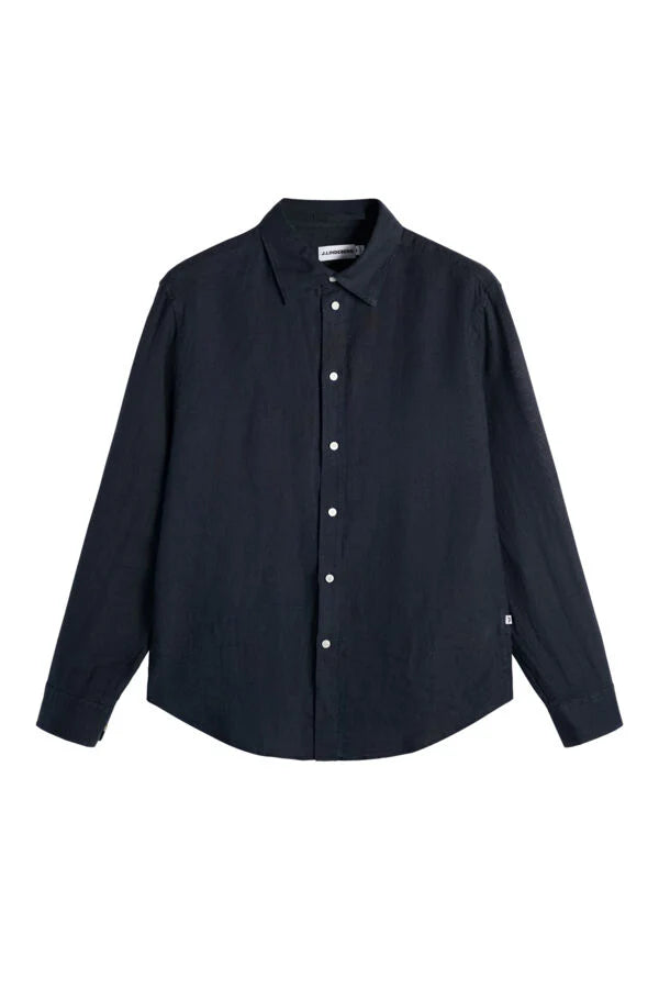 J.Lindeberg | Chemise en lin "Zachary" - Bleu Marine