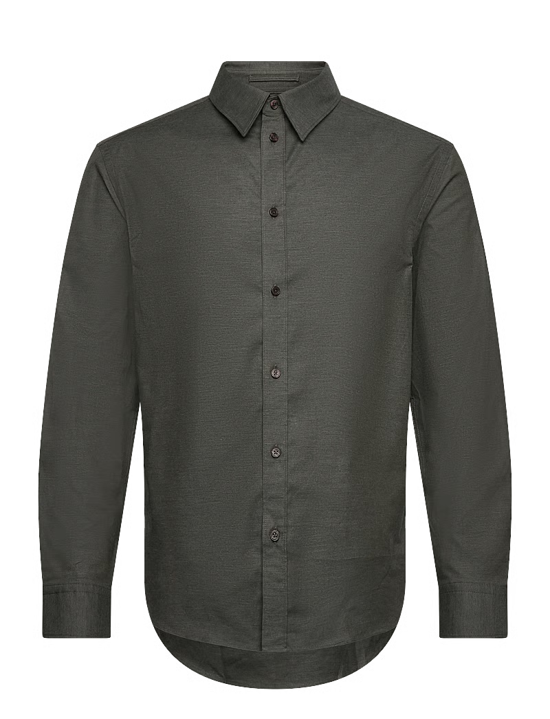 J.LINDEBERG | Chemise en flanelle légère et ajustée - Vert forêt