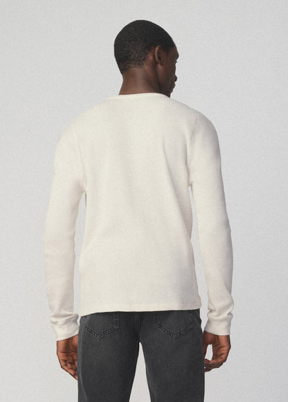 JOE'S | Henley en maille gaufrée - Écru