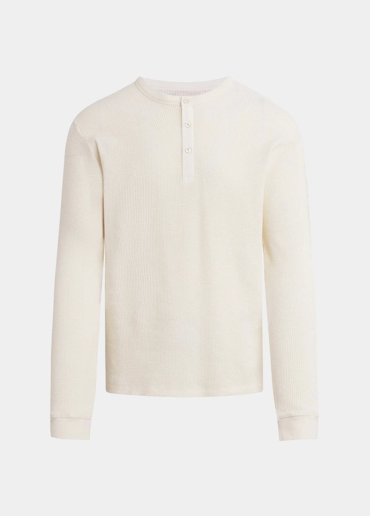 JOE'S | Henley en maille gaufrée - Écru