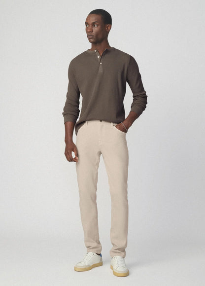 JOE'S | Henley en maille gaufrée - Vert thé